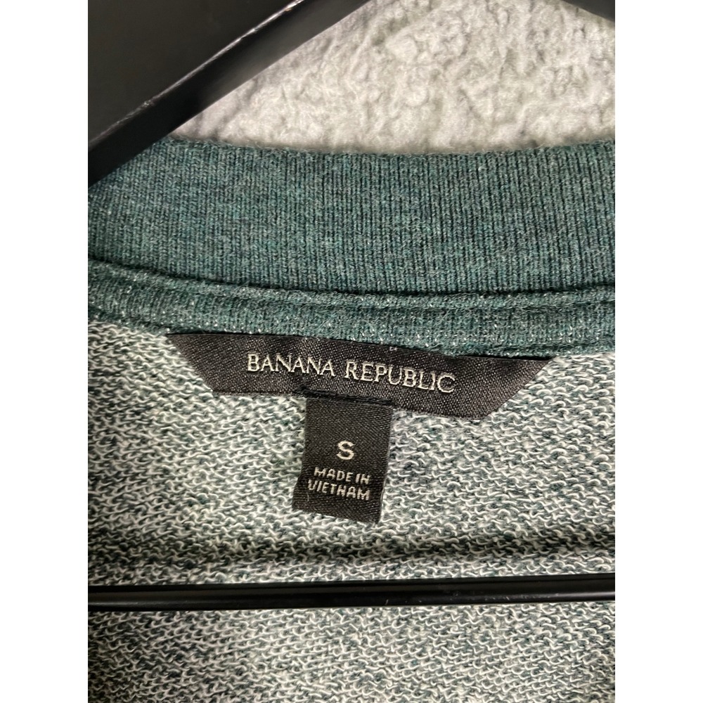 Banana Republic Knock Out‎ Crewneck Sweatshirt Dark Green Women's Small - Picture 4 of 8
